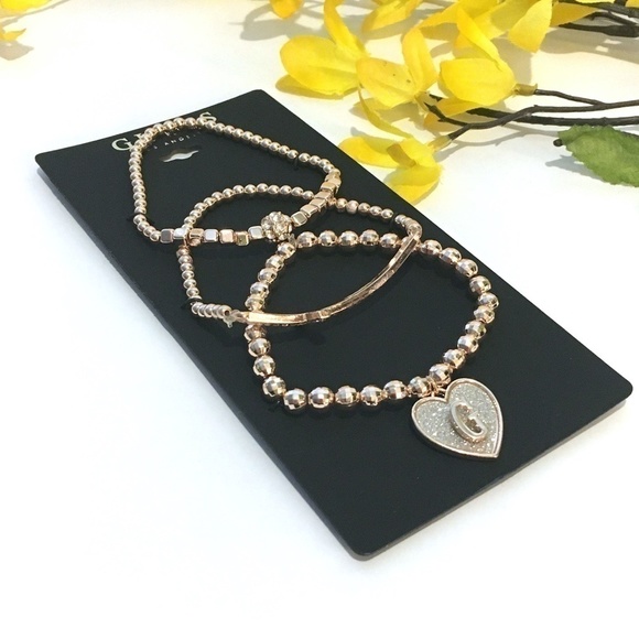 3/$29! GUESS stretch bracelet set - Picture 2 of 7